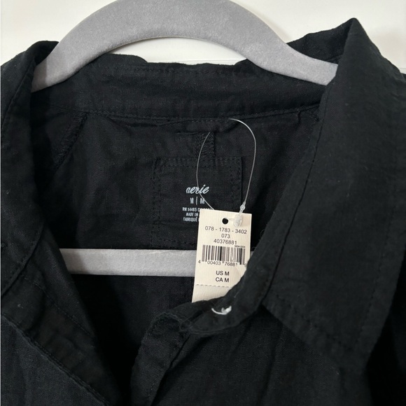 Aerie Black Linen Blend Coverup NWT - Picture 3 of 7
